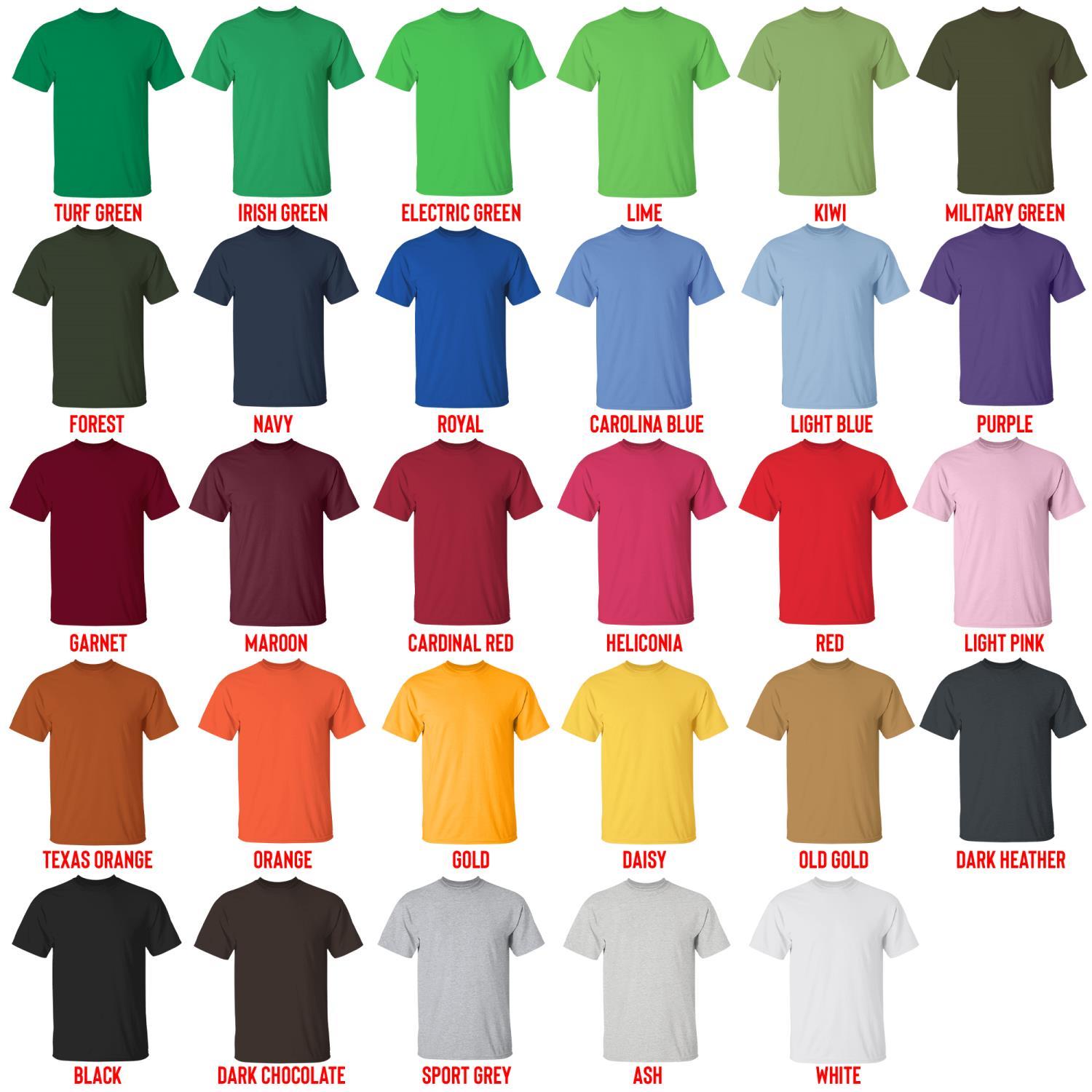 t shirt color chart - Ultraman Merch
