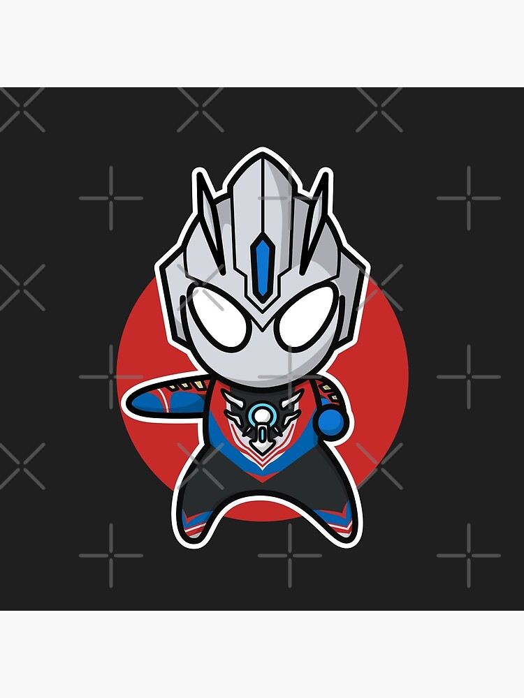 Ultraman Orb Hurricane Slash Chibi Style Kawaii Throw Pillow - Image 2