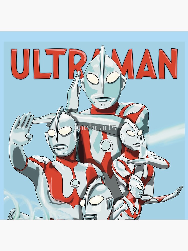 Ultraman Sky Blue Throw Pillow - Image 2