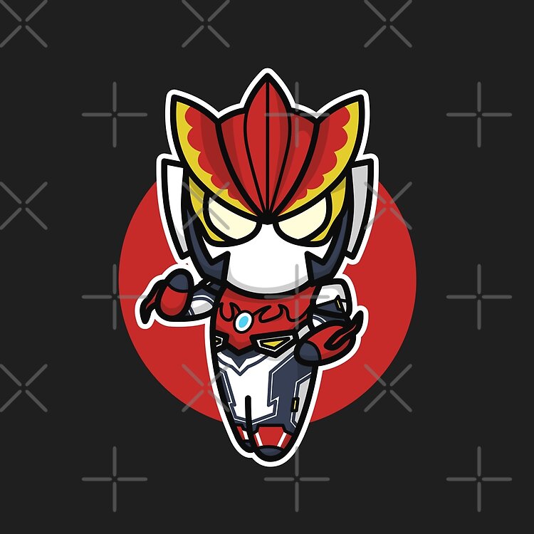 Ultraman Rosso Chibi Style Kawaii Tote Bag - Image 2