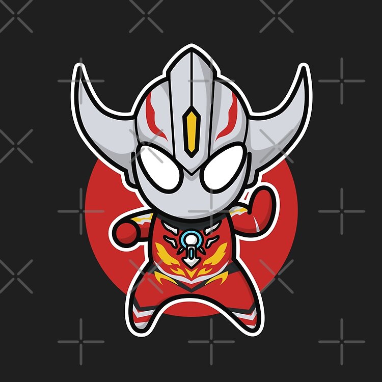 Ultraman Orb Burnmite Chibi Style Kawaii Tote Bag - Image 2