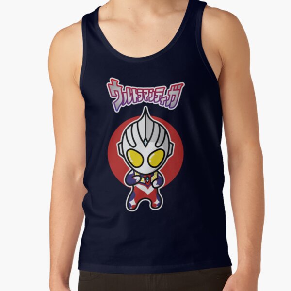 Ultraman Tiga Multi Type Chibi Style Kawaii Tank Top - Image 5