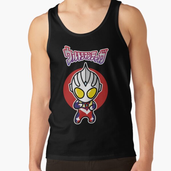 Ultraman Tiga Multi Type Chibi Style Kawaii Tank Top - Image 2