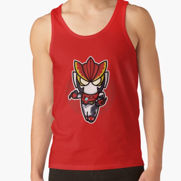 Ultraman Rosso Chibi Style Kawaii Tank Top - Image 4