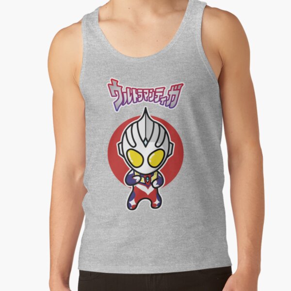 Ultraman Tiga Multi Type Chibi Style Kawaii Tank Top - Image 3