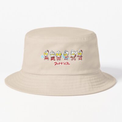 The Ultra Brothers In A Chibi Style Kawaii Bucket Hat