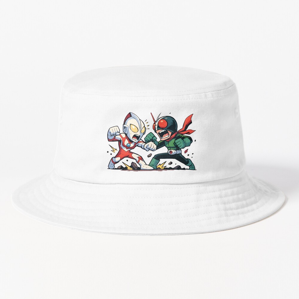 Ultraman Vs Kamen Rider Bucket Hat