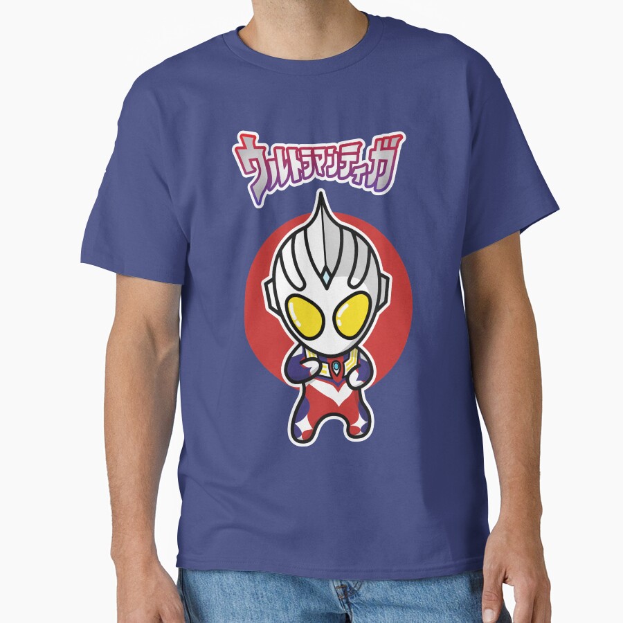 Ultraman Tiga Multi Type Chibi Style Kawaii T-shirt - Image 4