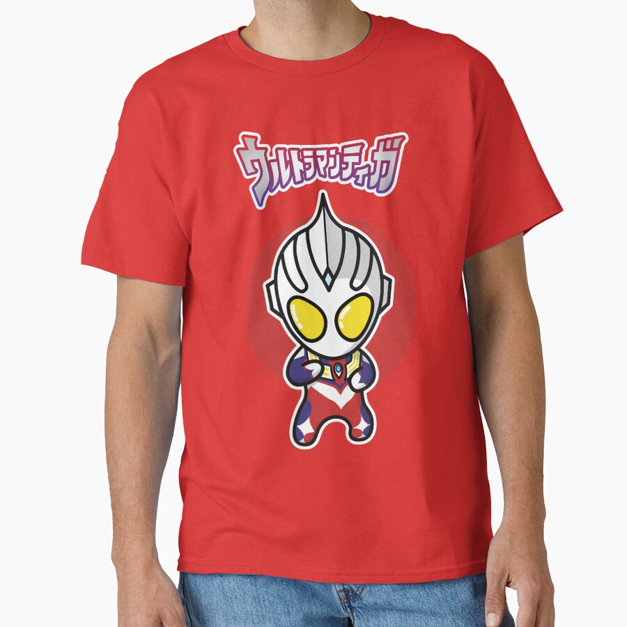 Ultraman Tiga Multi Type Chibi Style Kawaii T-shirt - Image 5
