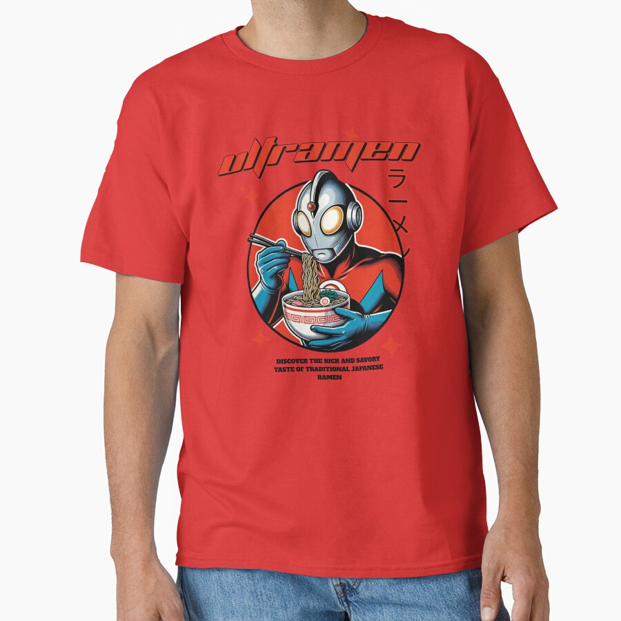 Ultra Ramen Japan Sci Fi Funny Noodle Love Ramen T-shirt - Image 5
