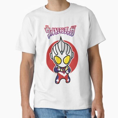 Ultraman Tiga Multi Type Chibi Style Kawaii T-shirt