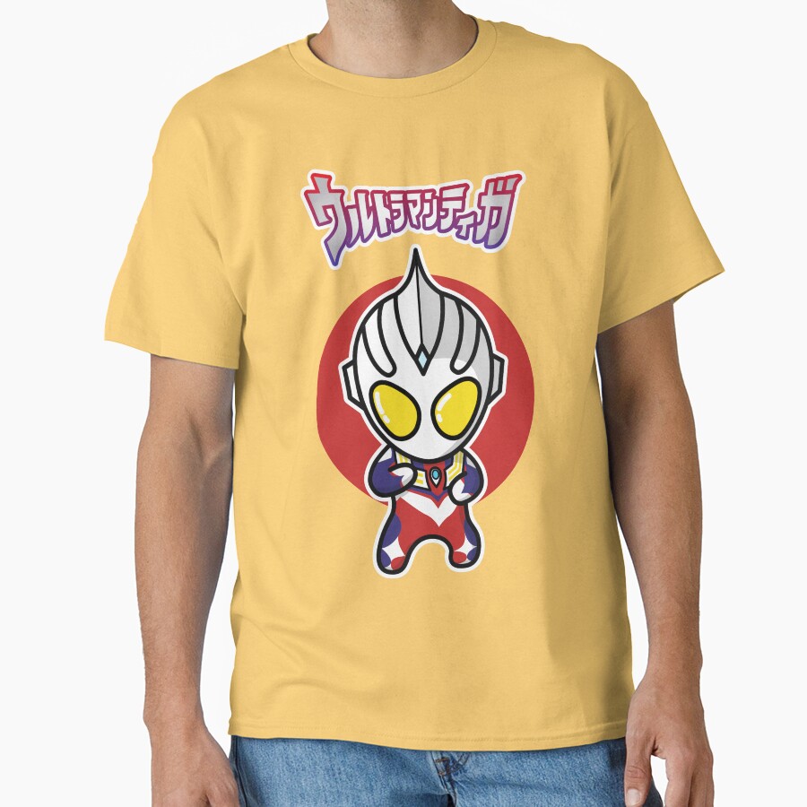 Ultraman Tiga Multi Type Chibi Style Kawaii T-shirt - Image 6