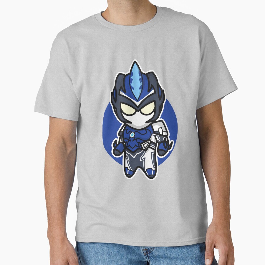 Ultraman Blu Chibi Style Kawaii T-shirt - Image 3