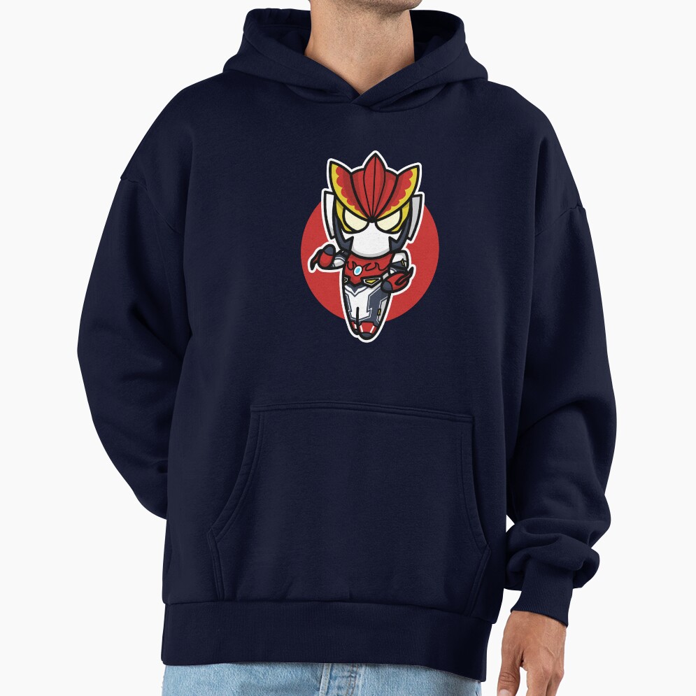 Ultraman Rosso Chibi Style Kawaii Hoodie - Image 5
