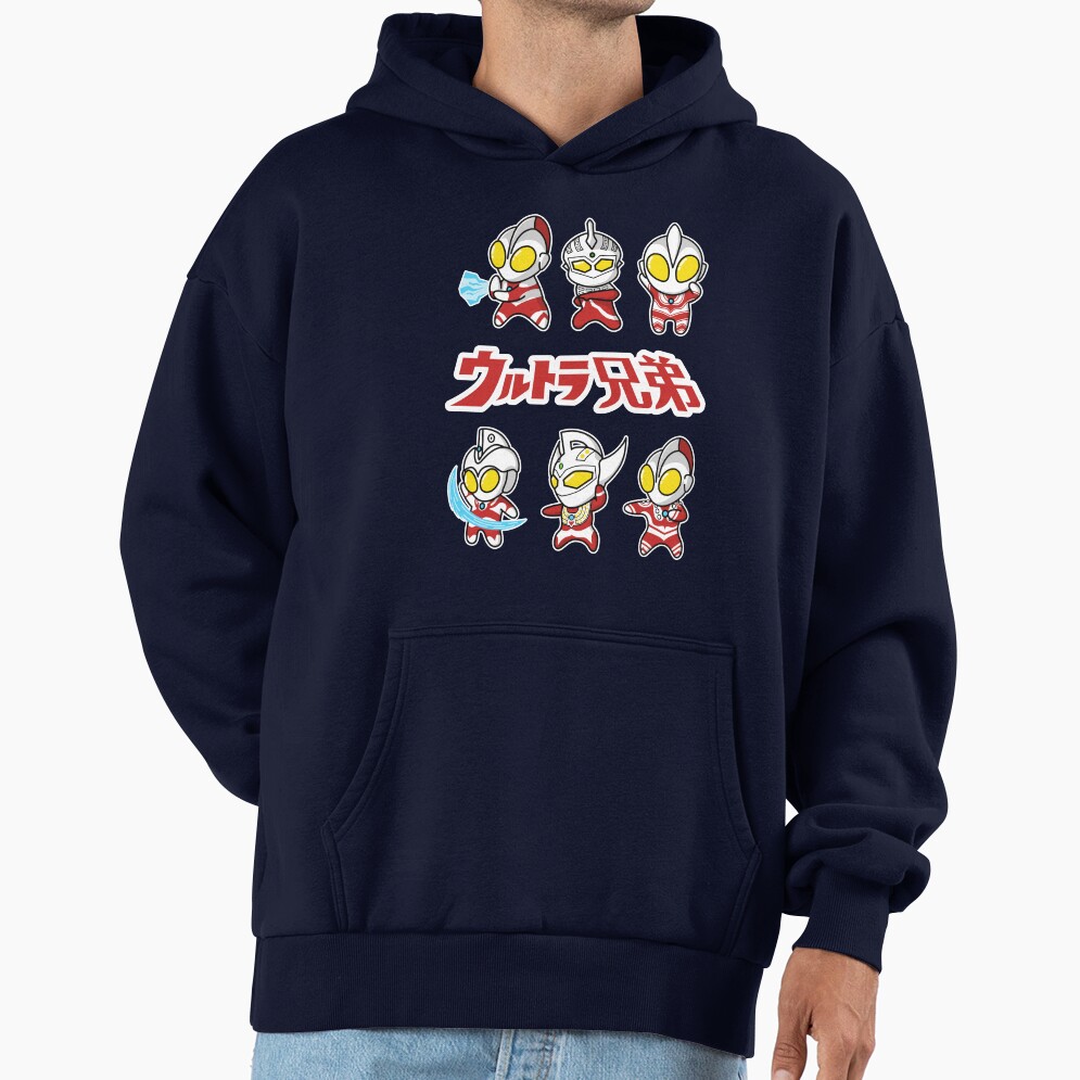 The Ultra Brothers In A Chibi Style Kawaii Hoodie - Image 5