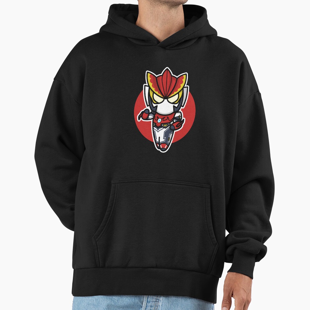Ultraman Rosso Chibi Style Kawaii Hoodie - Image 2
