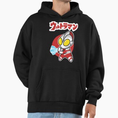 Alternative view of Ultraman Chibi Style Kawaii Spacium Ray Hoodie
