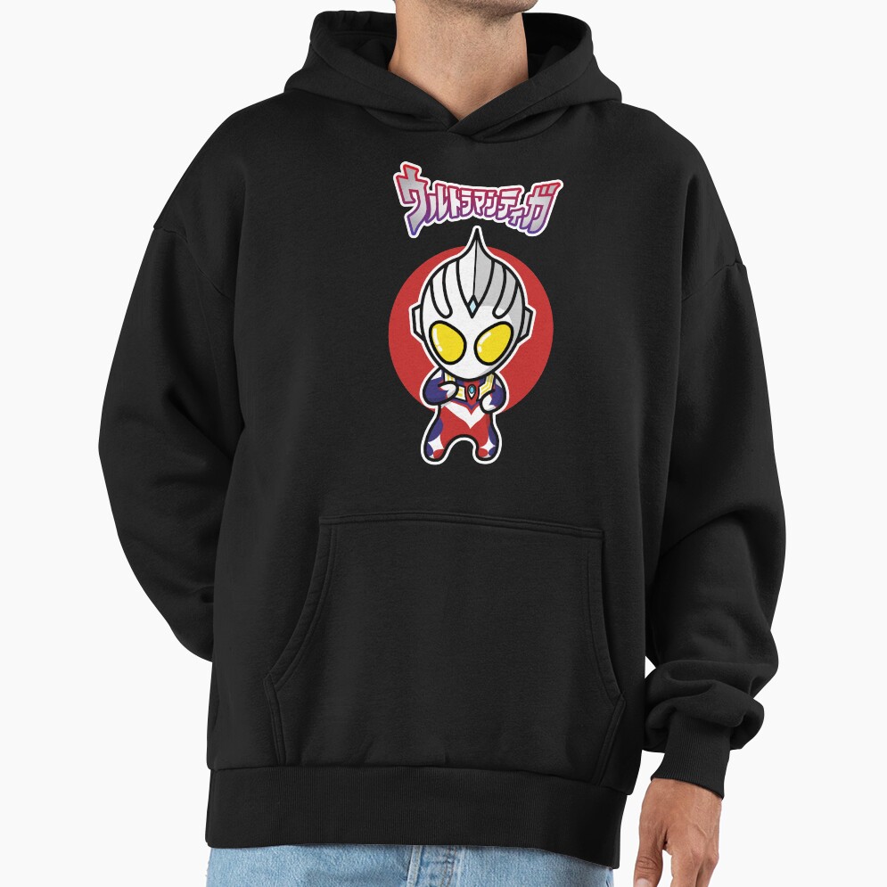 Ultraman Tiga Multi Type Chibi Style Kawaii Hoodie - Image 2