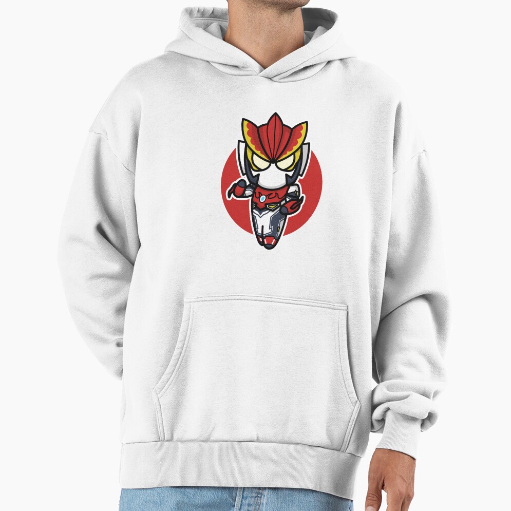 Ultraman Rosso Chibi Style Kawaii Hoodie