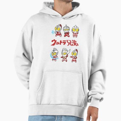 The Ultra Brothers In A Chibi Style Kawaii Hoodie