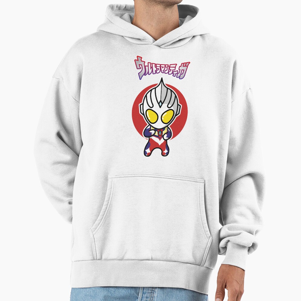 Ultraman Tiga Multi Type Chibi Style Kawaii Hoodie