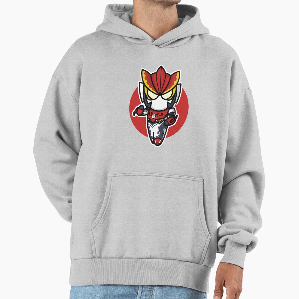 Ultraman Rosso Chibi Style Kawaii Hoodie - Image 4