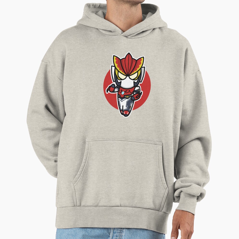 Ultraman Rosso Chibi Style Kawaii Hoodie - Image 3