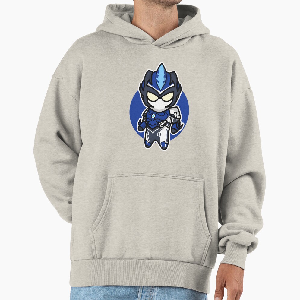 Ultraman Blu Chibi Style Kawaii Hoodie - Image 3