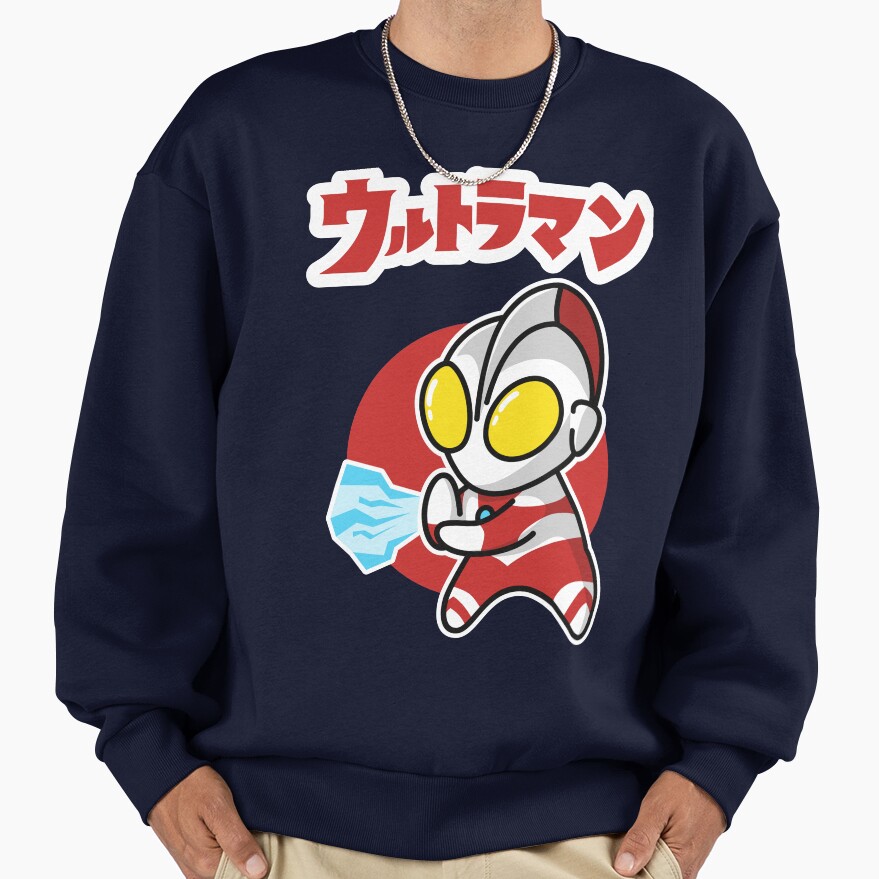 Ultraman Chibi Style Kawaii Spacium Ray Sweatshirt - Image 5