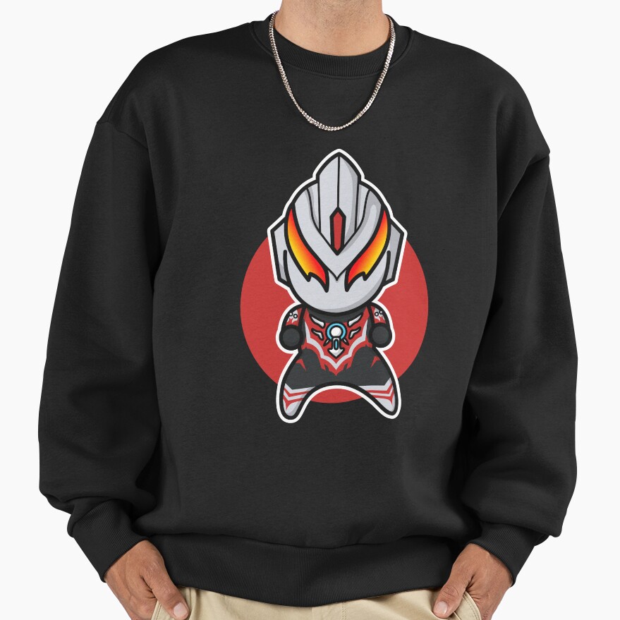 Ultraman Orb Thunder Breastar Chibi Style Kawaii Sweatshirt - Image 2