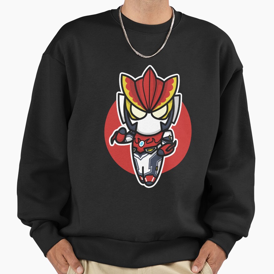 Ultraman Rosso Chibi Style Kawaii Sweatshirt - Image 2