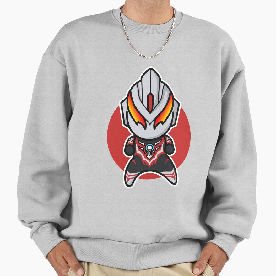 Ultraman Orb Thunder Breastar Chibi Style Kawaii Sweatshirt - Image 4