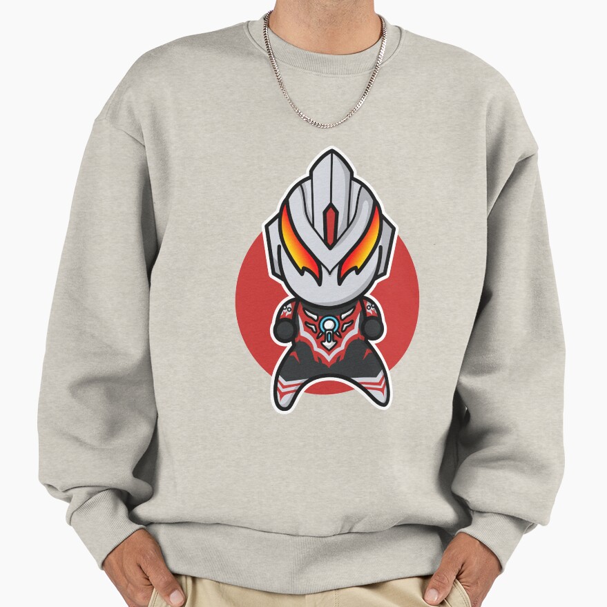 Ultraman Orb Thunder Breastar Chibi Style Kawaii Sweatshirt - Image 3