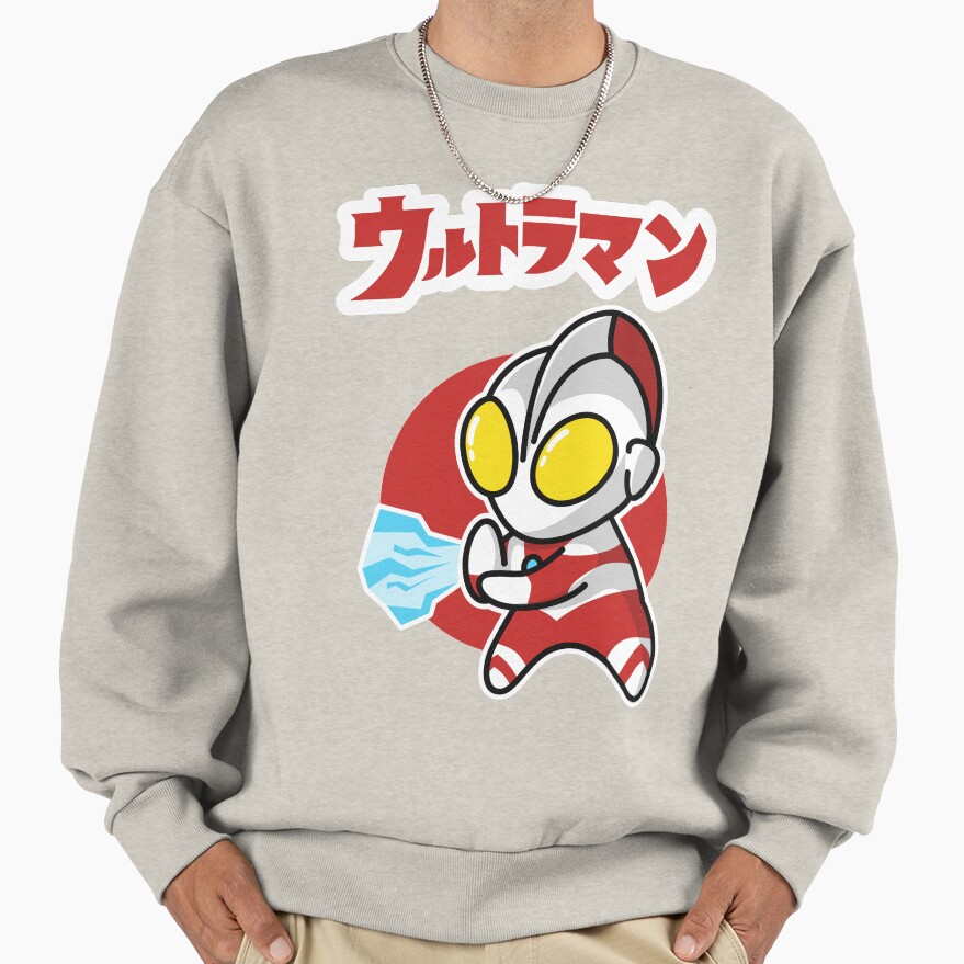 Ultraman Chibi Style Kawaii Spacium Ray Sweatshirt - Image 3