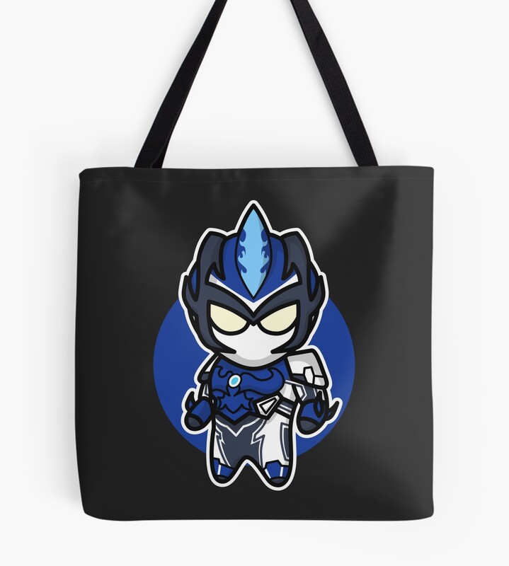 Ultraman Blu Chibi Style Kawaii Tote Bag