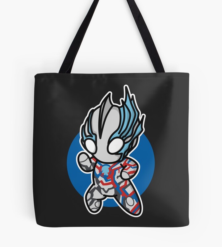 Ultraman Blazar Chibi Style Kawaii Tote Bag