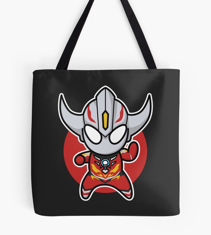 Ultraman Orb Burnmite Chibi Style Kawaii Tote Bag