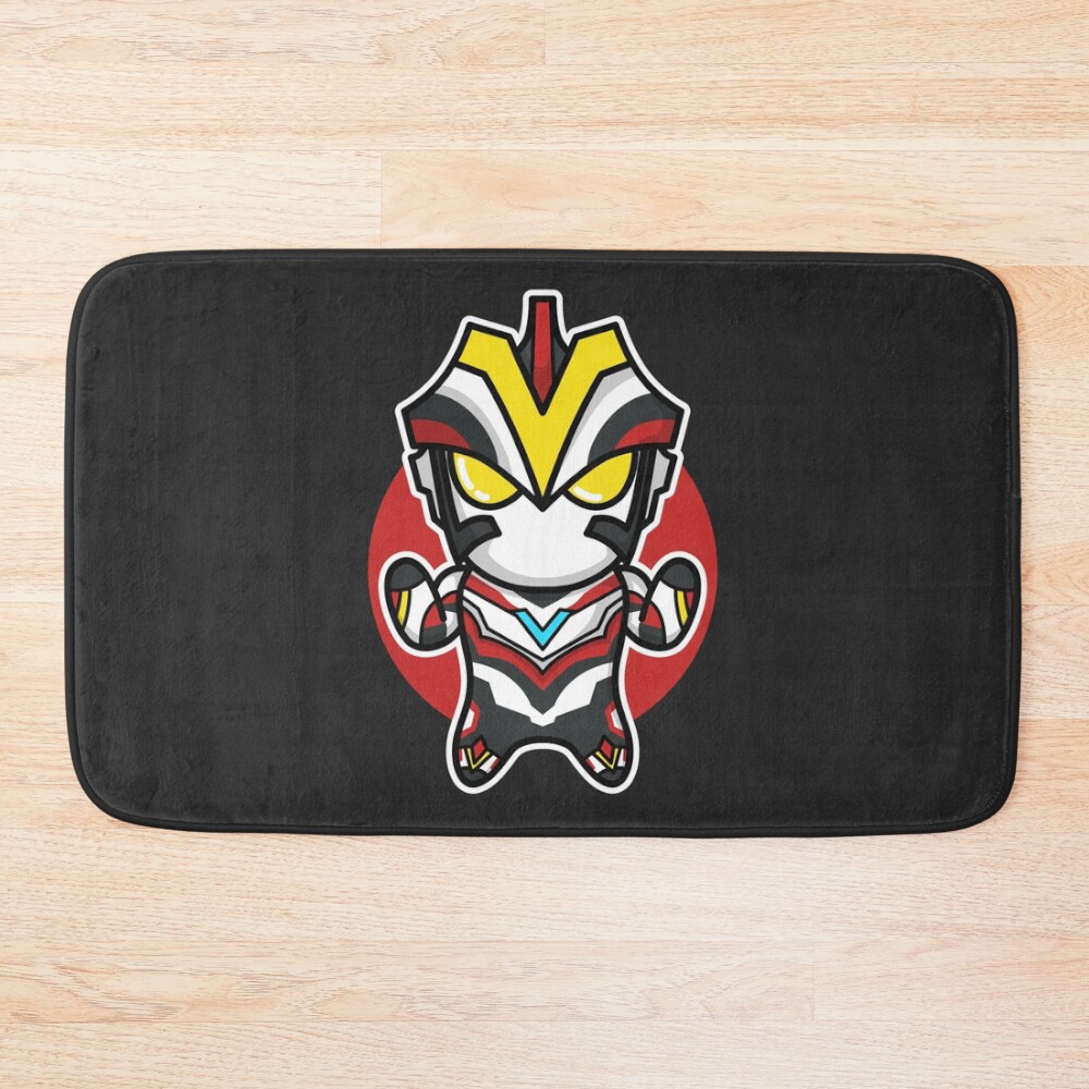 Ultraman Victory Chibi Style Kawaii Bath Mat