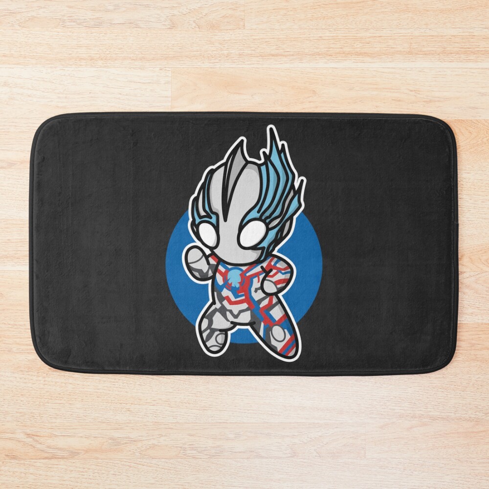 Ultraman Blazar Chibi Style Kawaii Bath Mat