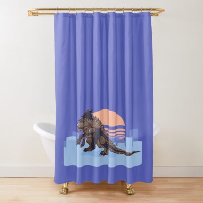 Ultraman Galberos Shower Curtain