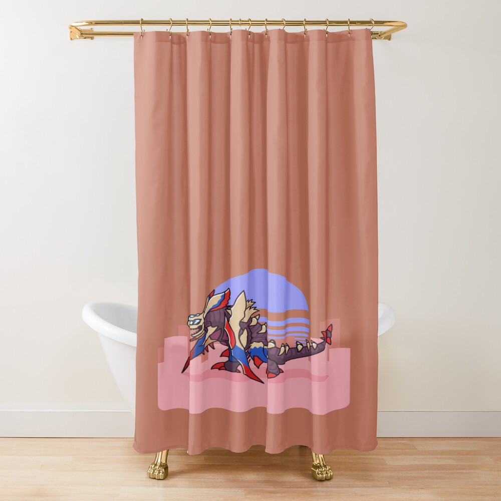 Ultraman Zugugan Shower Curtain