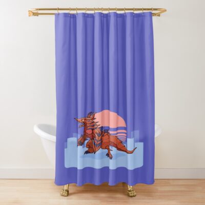 Ultraman Bazanga Shower Curtain