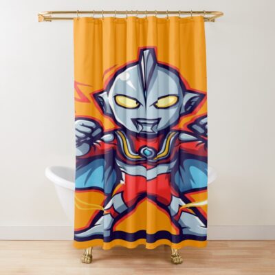 The Rising Man In Shower Curtain
