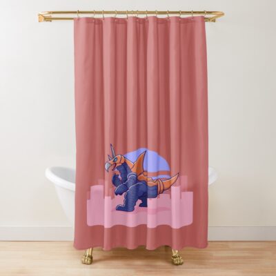 Ultraman Vakishim Shower Curtain