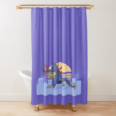 Ultraman Femigon Shower Curtain