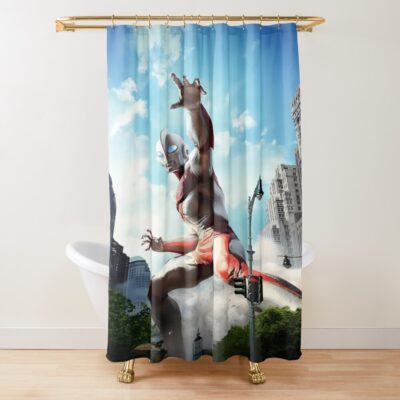 Ultraman Blazar Shower Curtain