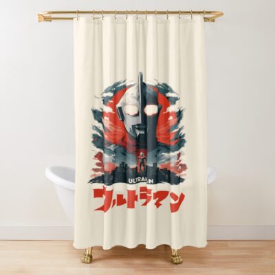 Ultraman Poster Illustration Shower Curtain