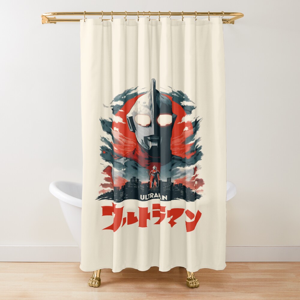 Ultraman Poster Illustration Shower Curtain