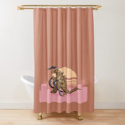 Ultraman Gudon Shower Curtain