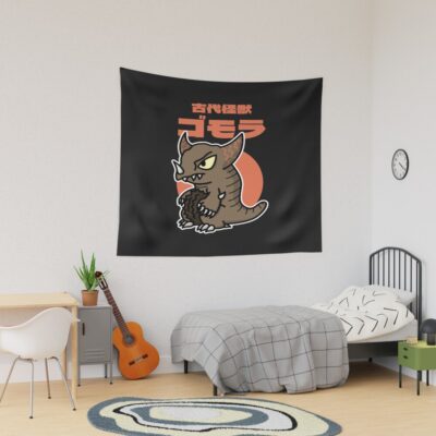 Ancient Kaiju Gomora Chibi Style Kawaii Tapestry
